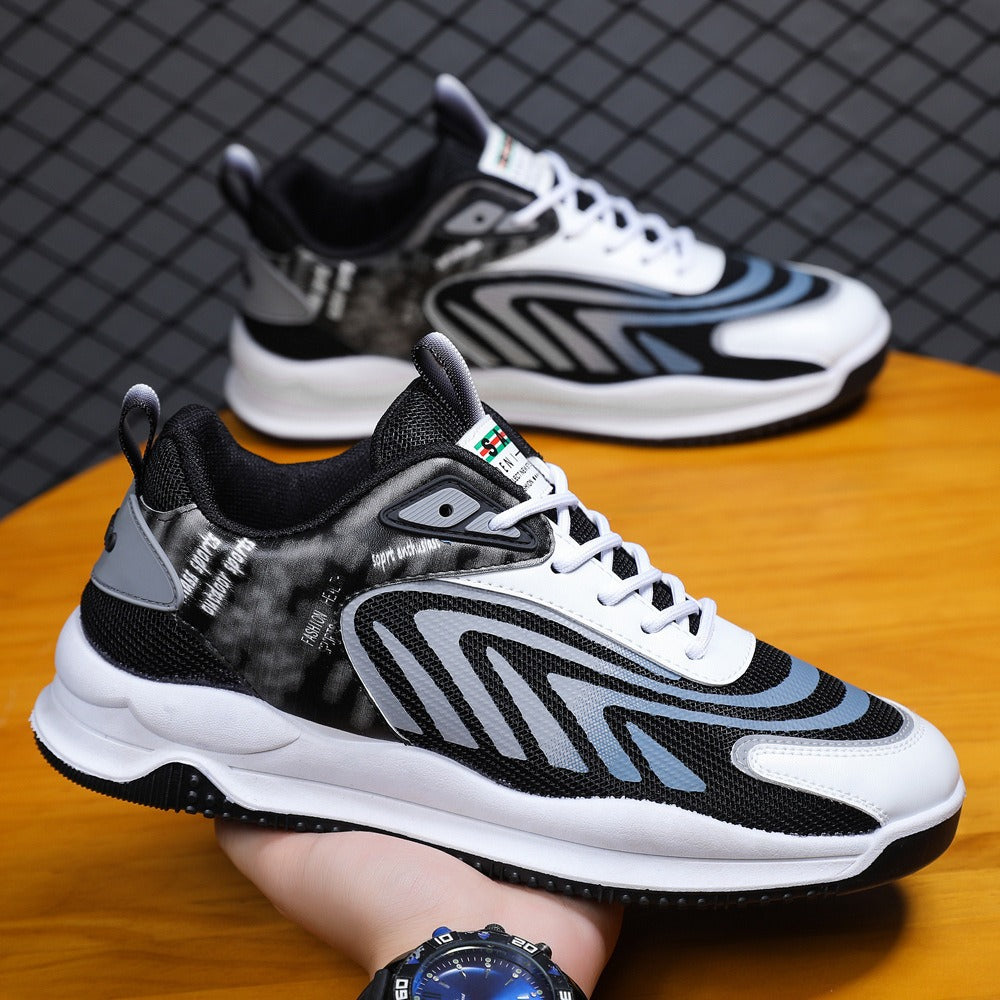 Men's Shoes New Breathable Running Shoes Student Running Casual Shoes Korean Fashion Men's Sports Shoes