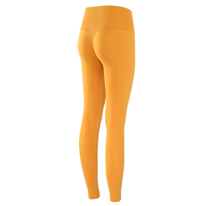 Peach High Waist Hip Lift Fitness Pants Women's Sexy High Stretch Leggings Peach Yoga Pants