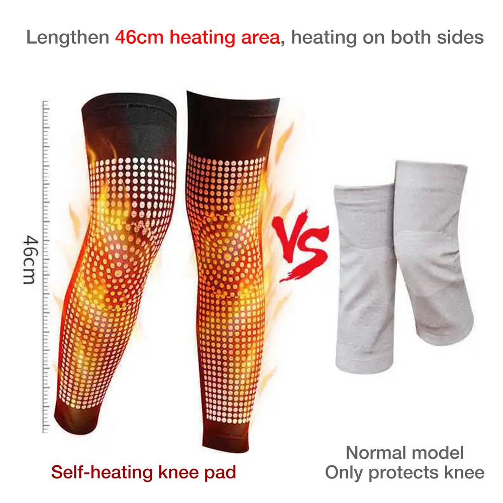 1 Pair Dot Matrix Self Heating Knee Pads Brace Sports Kneepad Tourmaline Knee Support