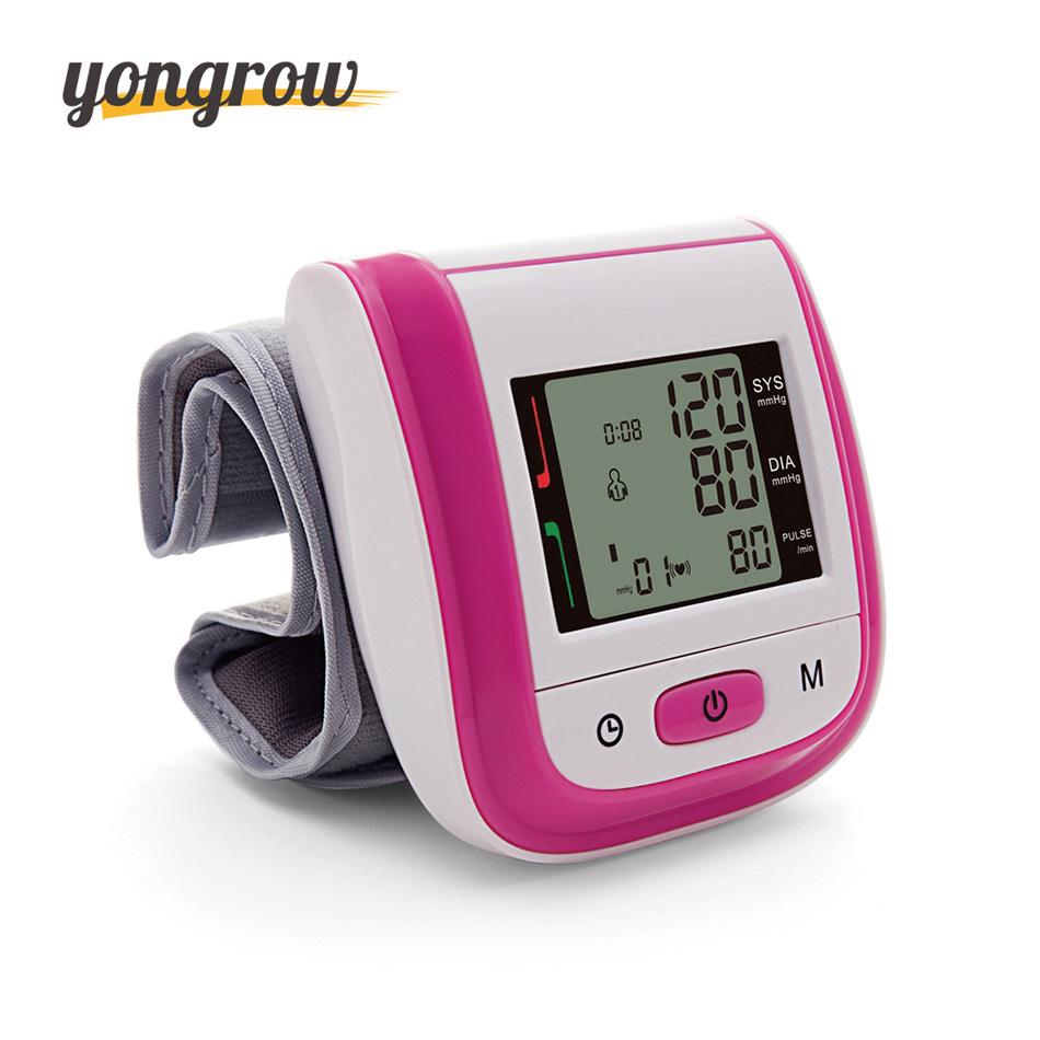 Yongrow Tonometer Automatic Wrist Digital Blood Pressure Monitor Digital lcd Sphgmomanometer