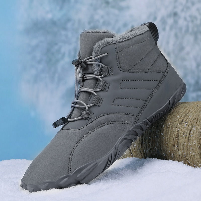 Five Finger Outdoor Sports Cotton Shoes, Men's and Women's Plush Warm Boots, Wear resistant, Non slip, Snow Boots, Winter Thickened Couple Shoes