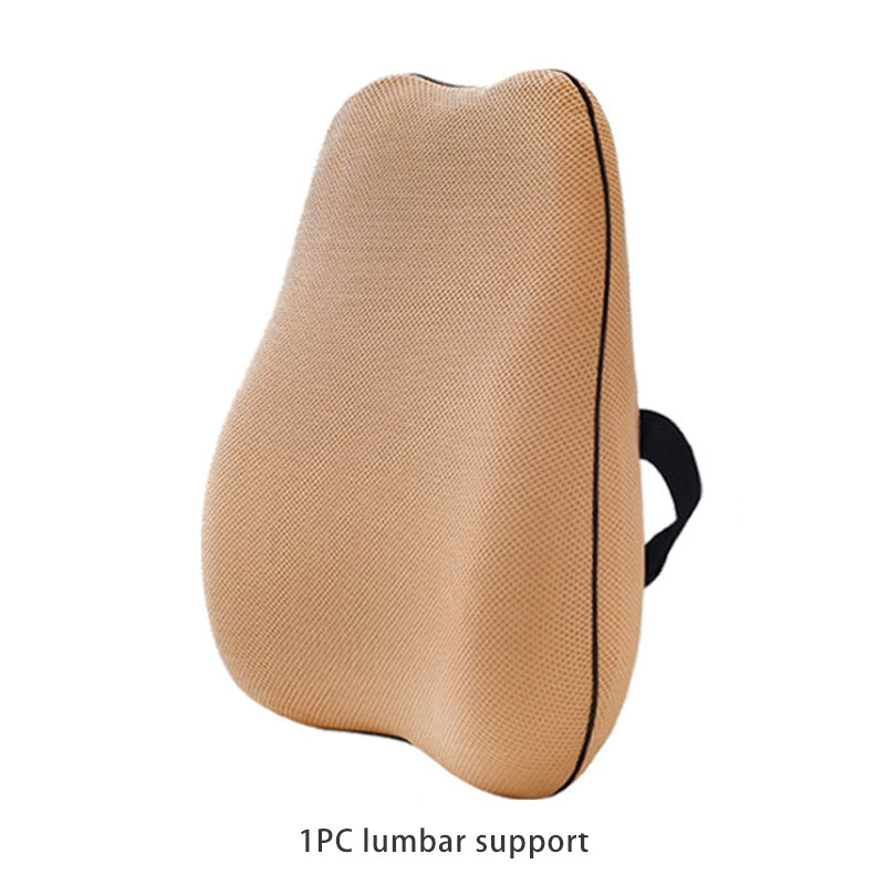 Summer Office Cushion Lumbar Back Support One Set Of Sedentary Gods Memory Foam Seat Cushion Chair Pad