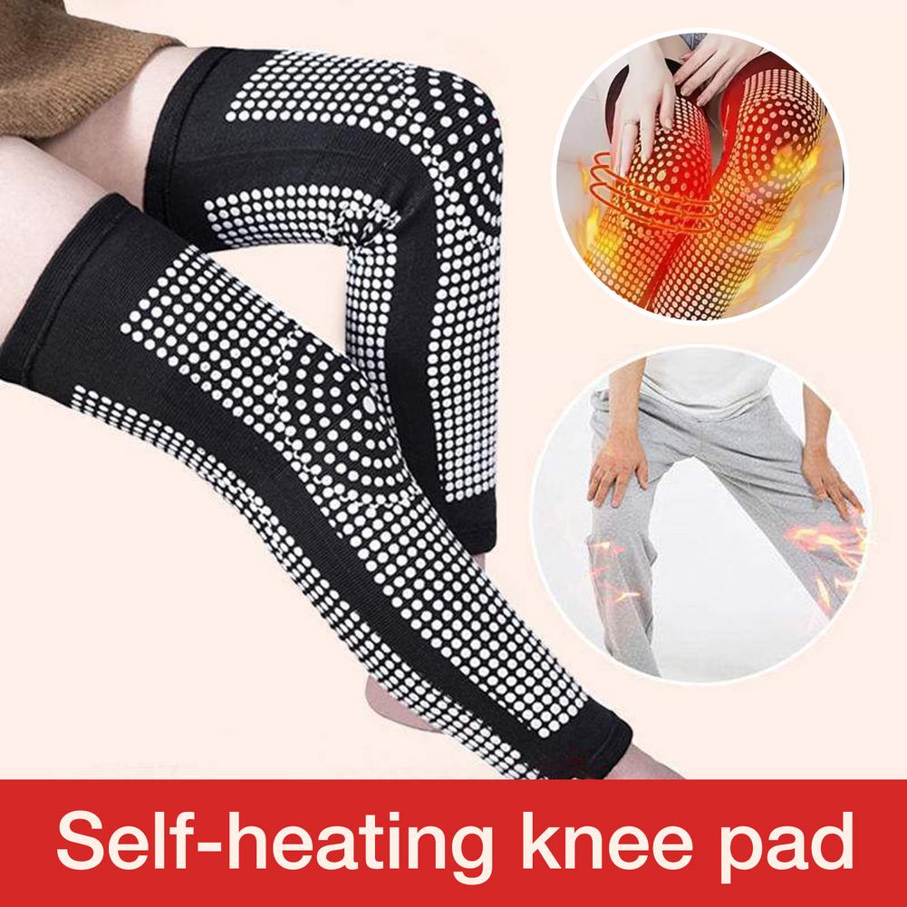 1 Pair Dot Matrix Self Heating Knee Pads Brace Sports Kneepad Tourmaline Knee Support