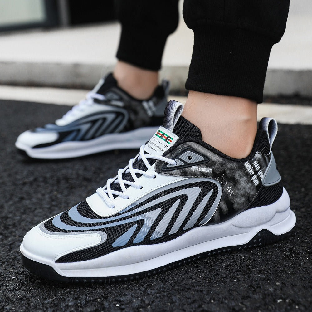 Men's Shoes New Breathable Running Shoes Student Running Casual Shoes Korean Fashion Men's Sports Shoes