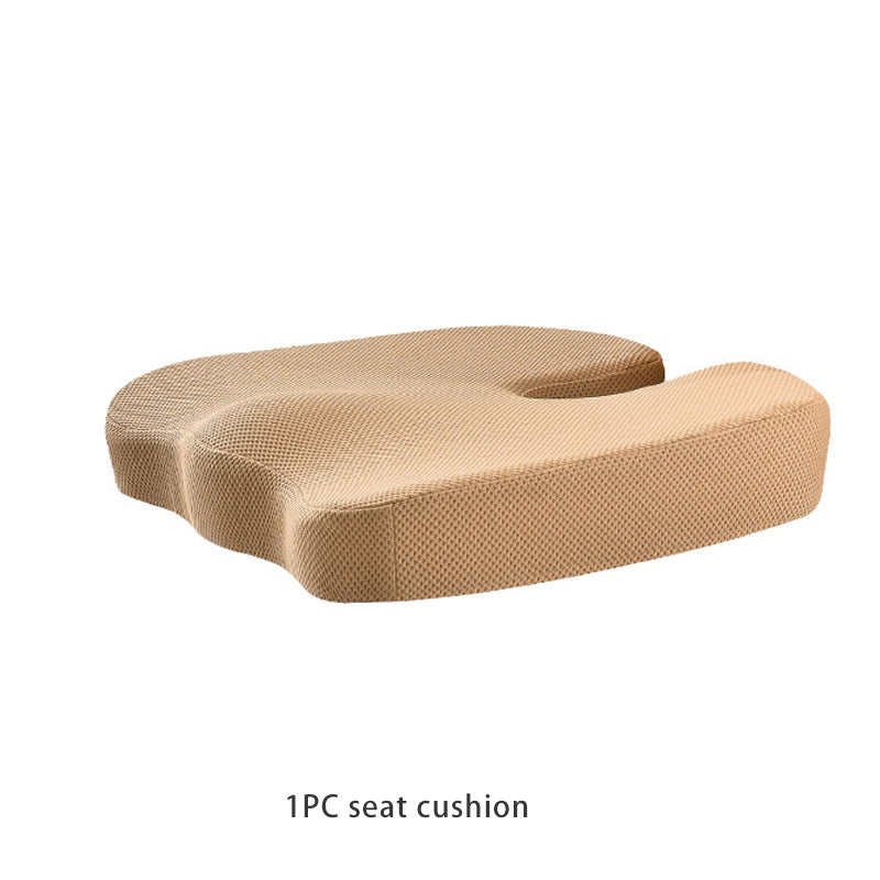 Summer Office Cushion Lumbar Back Support One Set Of Sedentary Gods Memory Foam Seat Cushion Chair Pad