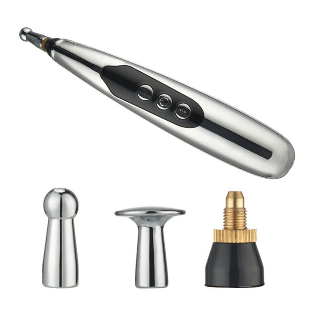 Rechargeable Acupoint Massage Pen 3/5 Head Acupuncture Device Pulse Magnetic Therapy Dredging Meridian Pen