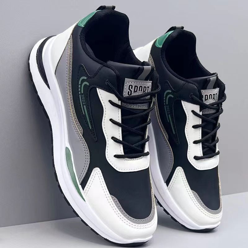 New Large Men's Shoes Sports Casual Shoes Mesh Breathable Shoes Black Men's Shoes