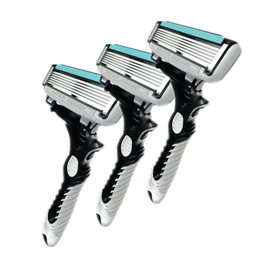 Shaving Razor Mens Profession Face Care 6-layer Stainless Razor Blades