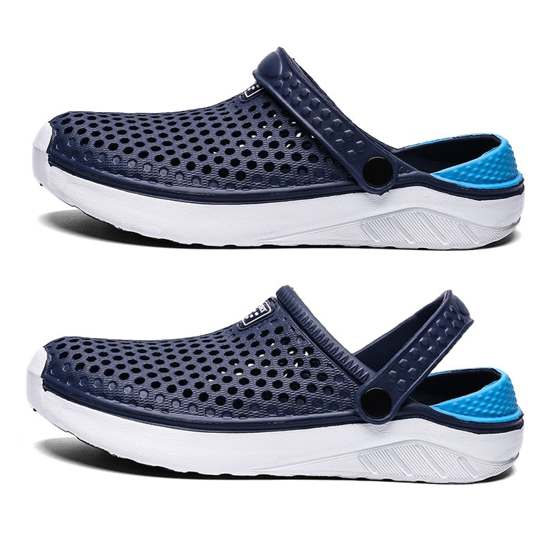 PULOMIES Summer Men's and Women's Clogs Quick Dry Casual Home Slippers Couple Garden Shoes Beach Sandals Mules Bathroom Slippers